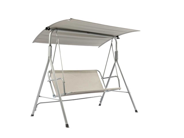 Hangstoel schommelbank 170x120x150cm groen - afbeelding 1 van  3