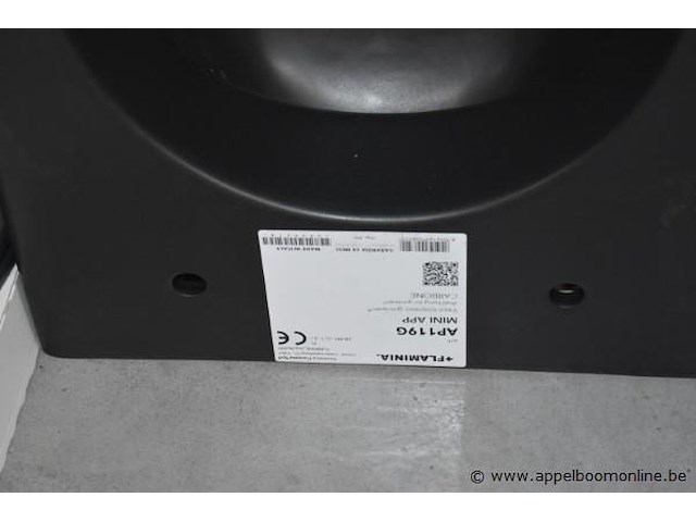 Hangtoilet flaminia ap118g carbone, goclean vv wc zitting flaminia slim soft close - afbeelding 2 van  4