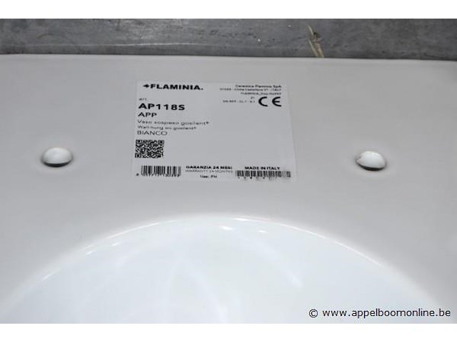 Hangtoilet flaminia ap118s goclean vv wc zitting flaminia qkcw09 - afbeelding 2 van  4