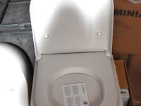 Hangtoilet flaminia ap118s latte, goclean vv wc zitting flaminia slim soft close - afbeelding 3 van  4