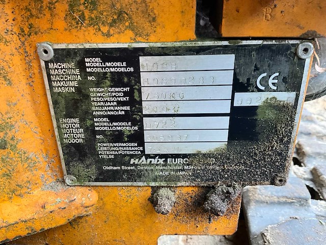 Hanix h15b minigraver - 1 ton - verstelbare rupsen vanaf 72cm! - afbeelding 2 van  19