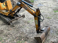 Hanix h15b minigraver - 1 ton - verstelbare rupsen vanaf 72cm! - afbeelding 15 van  19