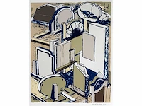 Hans ebeling koning - kleurenzeefdruk - 50x65cm - 1990