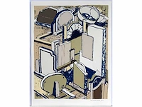 Hans ebeling koning - kleurenzeefdruk - 50x65cm - 1990 - afbeelding 2 van  6