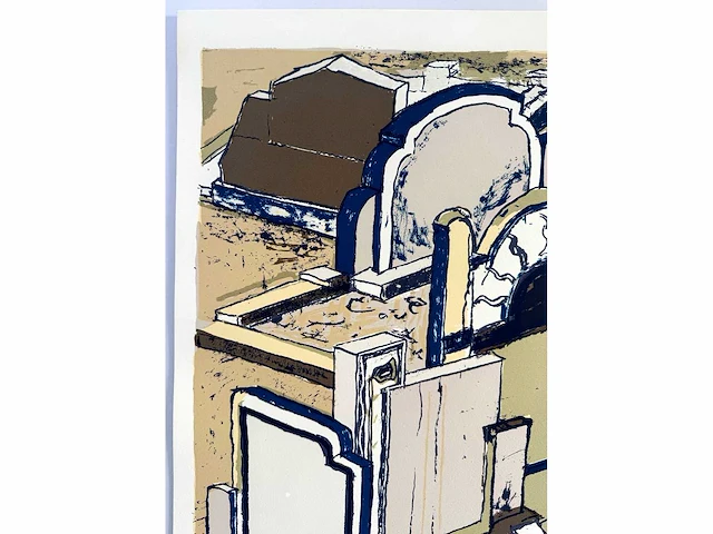 Hans ebeling koning - kleurenzeefdruk - 50x65cm - 1990 - afbeelding 5 van  6