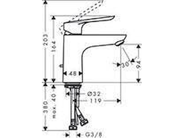 Hans grohe logis e100 - afbeelding 3 van  3