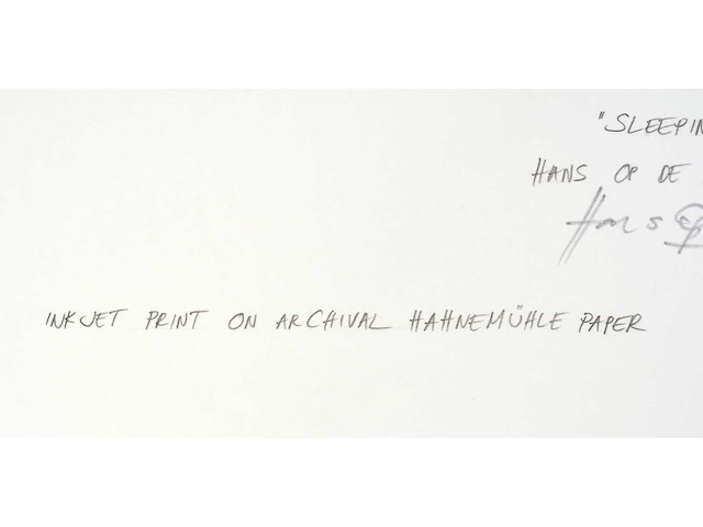 Hans op de beeck - sleeping boy - inkjet print - afbeelding 4 van  8