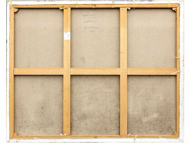 Hans vanhorck - onanne - olie op doek - 195x220 cm - 1999 - afbeelding 3 van  4
