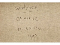 Hans vanhorck - onanne - olie op doek - 195x220 cm - 1999 - afbeelding 4 van  4