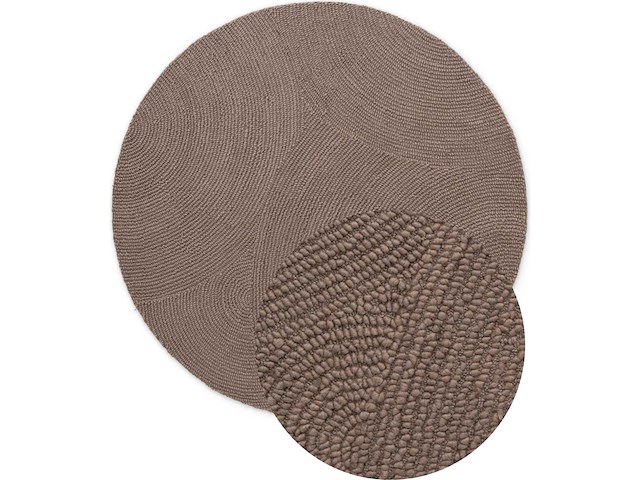 Hanse home calmio wollen kleed, taupe kleur - 200cm - afbeelding 2 van  5