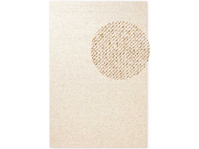 Hanse home tapijt in wol look wolly, crèmekleur - 300 cm x 200 cm - afbeelding 2 van  8