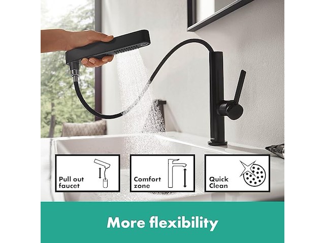 Hansgrohe finoris wastafelkraan - afbeelding 4 van  5