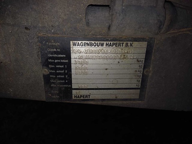 Hapert 2012 dubbelas aanhangwagen - afbeelding 6 van  15