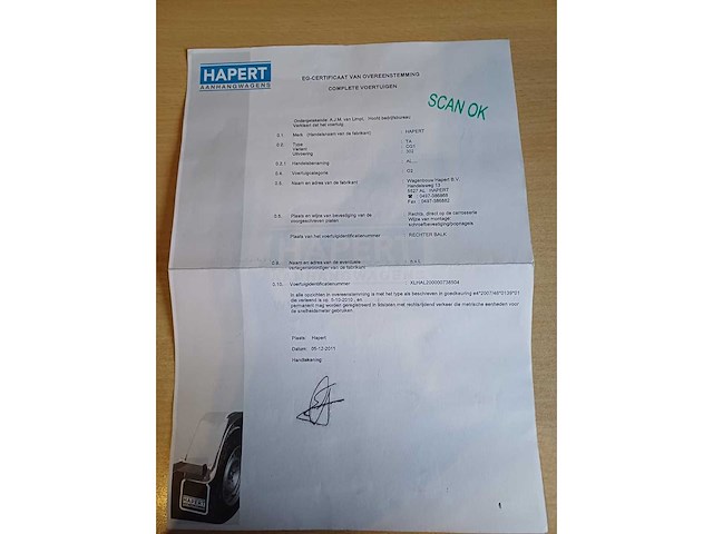 Hapert 2012 dubbelas aanhangwagen - afbeelding 12 van  15