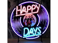 Happy days neonbord 60cm - afbeelding 1 van  1