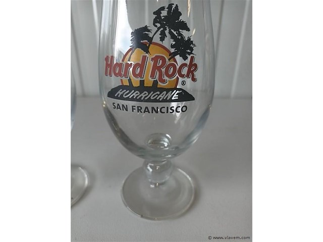 Hard rock café glazen. 2 stuks - afbeelding 2 van  3