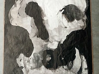 Hardboard japanse inkt op papier, herman maes, lavis