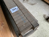 Hardhout belinga houten balken (6x) - afbeelding 2 van  3