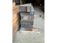 Hardhout belinga houten balken (6x) - afbeelding 3 van  3