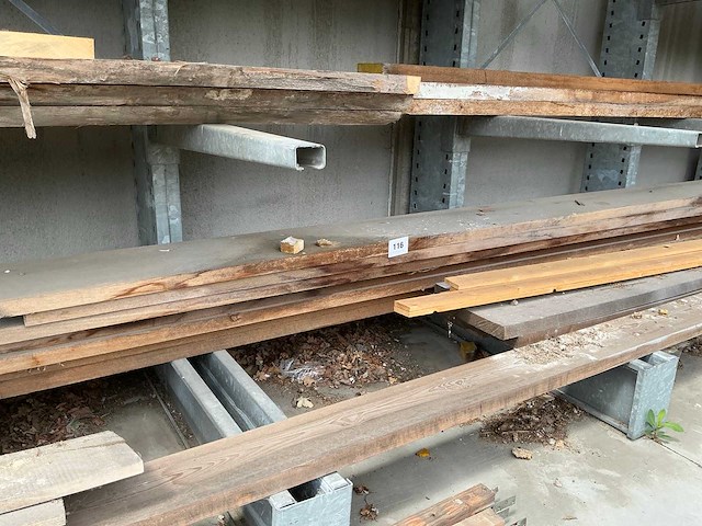 Hardhouten balken (12x) - afbeelding 1 van  2
