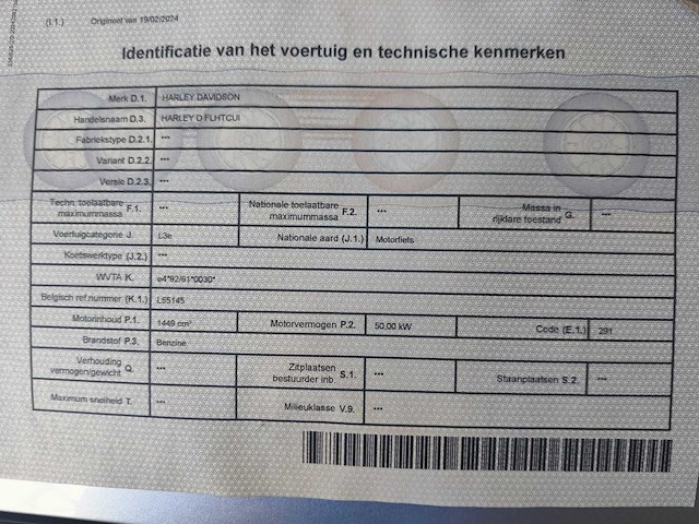 Harley davidson - d flhtcui - motorcycle - afbeelding 19 van  26