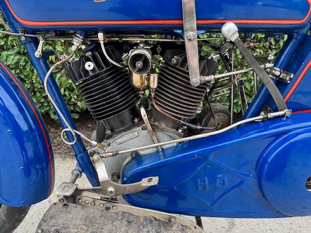 Harley-davidson 1918 oldtimer motorfiets - afbeelding 8 van  17