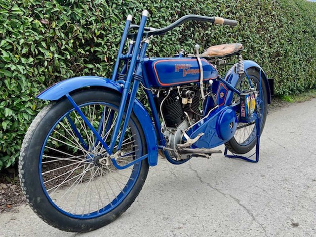 Harley-davidson 1918 oldtimer motorfiets - afbeelding 1 van  17