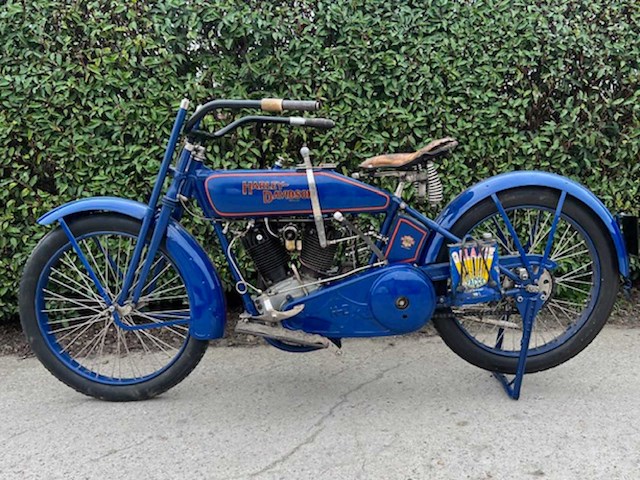Harley-davidson 1918 oldtimer motorfiets - afbeelding 15 van  17