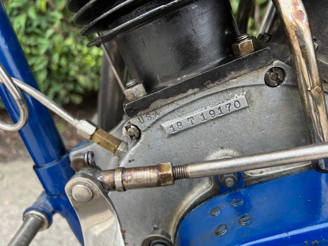 Harley-davidson 1918 oldtimer motorfiets - afbeelding 17 van  17