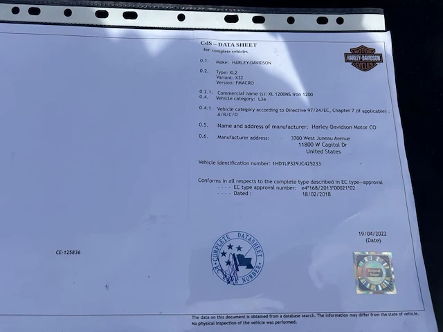 Harley davidson xl 1200ns iron, 2022 - afbeelding 9 van  17