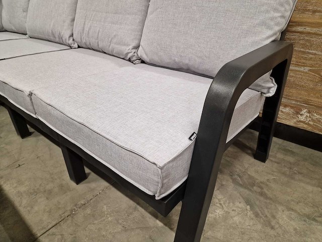 Hartman - hoeklounge set ibiza antraciet met kussens olefin lichttgrijs - afbeelding 4 van  5