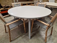 Hartman - sophie tuintafel element hpl dia 150cm misty grijs