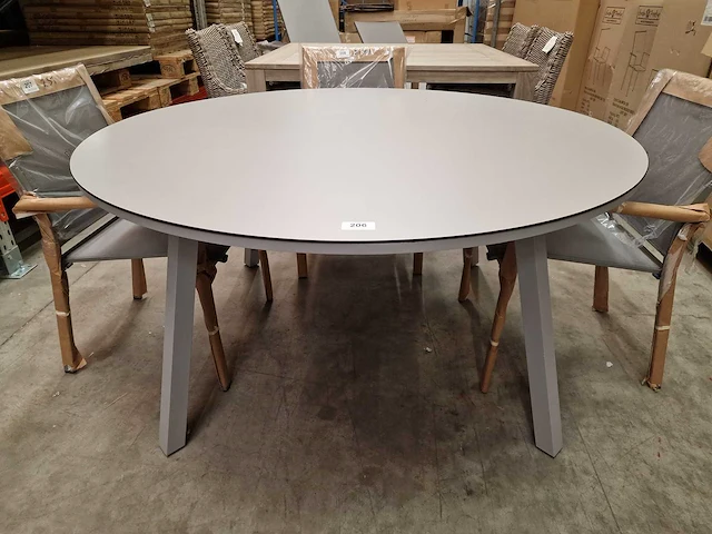 Hartman - sophie tuintafel element hpl dia 150cm misty grijs - afbeelding 2 van  4