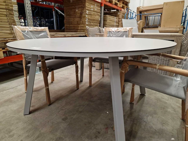 Hartman - sophie tuintafel element hpl dia 150cm misty grijs - afbeelding 4 van  4