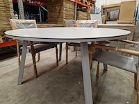 Hartman - sophie tuintafel element hpl dia 150cm misty grijs - afbeelding 4 van  4