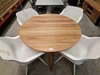 Hartman - teak tuintafel sophie dia 120cm blad brede planken - afbeelding 3 van  5