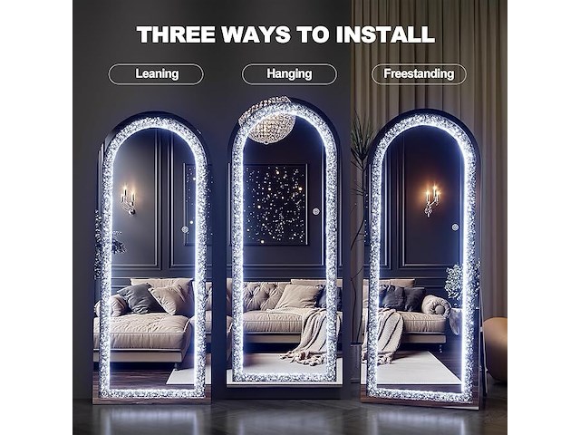 Hasipu 71"×24" led-spiegel - afbeelding 2 van  4