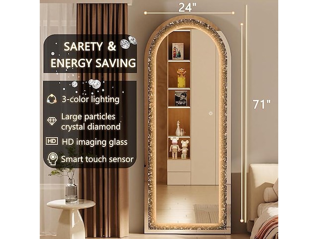 Hasipu 71"×24" led-spiegel - afbeelding 4 van  4