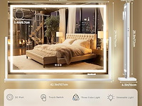 Hasipu make-upspiegel met verlichting (100 x 71,9 cm) - afbeelding 6 van  6