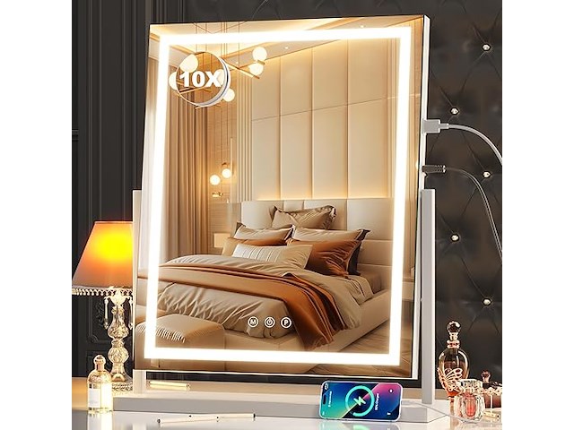 Hasipu make-upspiegel met verlichting (38,1 x 50,8 cm) - afbeelding 1 van  4