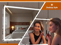 Hasipu make-upspiegel met verlichting (58 x 48 cm) - afbeelding 3 van  5