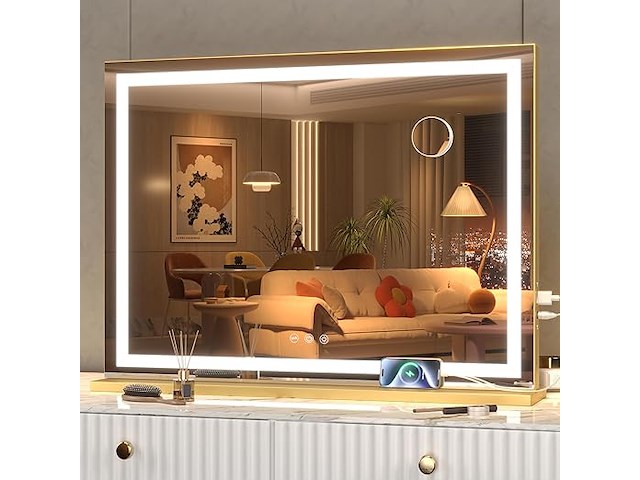 Hasipu make-upspiegel met verlichting - afbeelding 1 van  5