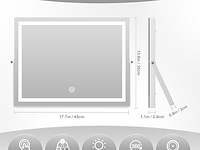 Hasipu make-upspiegel met verlichting - afbeelding 2 van  4