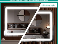 Hasipu make-upspiegel met verlichting - afbeelding 2 van  6