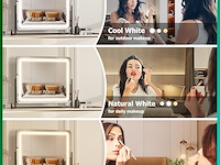 Hasipu make-upspiegel met verlichting - afbeelding 4 van  6