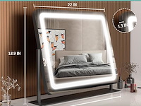 Hasipu make-upspiegel met verlichting - afbeelding 5 van  6