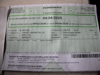 Hatchback bmw, 116i, wba2r11090v561705, 1e insch 30/05/2016, 1499cm³, 80kw, benzine, euro 6b, 192418km vlgs ltst keuring (2025), inschrijvingsbewijs deel i en ii, keuringsbewijs (geldig tot 04/04/2025), gelijkvormigheidsattest - afbeelding 5 van  14