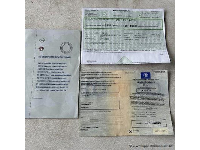 Hatchback opel, astra, w0vbf6ev4lg016637, 1e insch 29/11/2019, 1598cm³, 90kw, diesel, euro 6b, 143312km, inschrijvingsbewijs deel i, keuringsbewijs (geldig tot 29/11/2026), gelijkvormigheidsattest - afbeelding 9 van  22