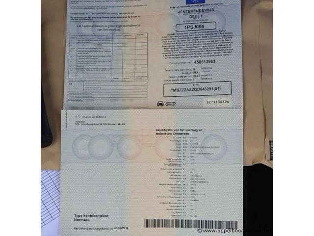 Hatchback skoda citigo, datum 1ste inschr 6/9/2016, chassis nr tmbzzzaazgd646291, km-stand 17482, euro 6b, schade rondom, mogelijks platte batterij - afbeelding 14 van  14