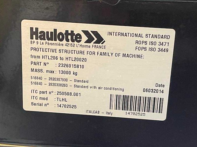 Haulotte - 2014 - htl 3614 - verreiker - afbeelding 20 van  40